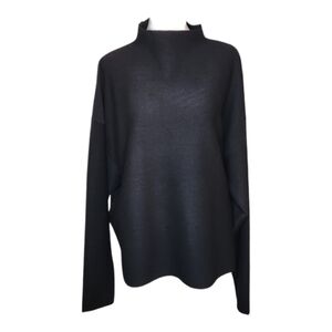 Zyia Active Onyx Asana Black Mock Neck Sweater 4XL